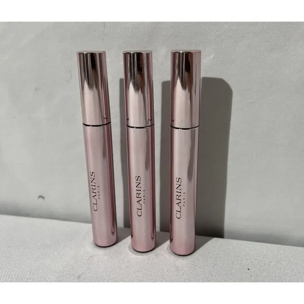 Lot of 3 Clarins Wonder Perfect Mascara 4D - 01 Perfect Black, 0.2 Oz Each